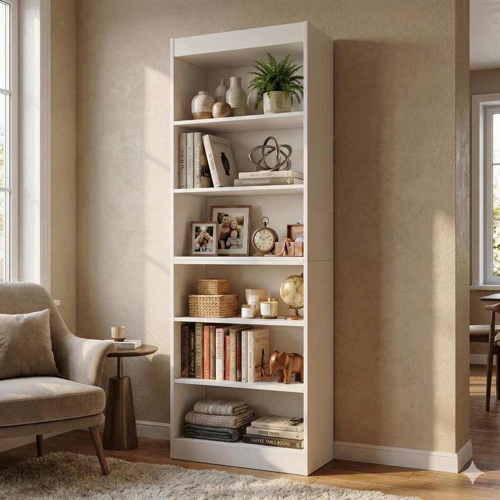 Prateleira Expositor Bipartido Vertical Multiuso Quarto e Sala