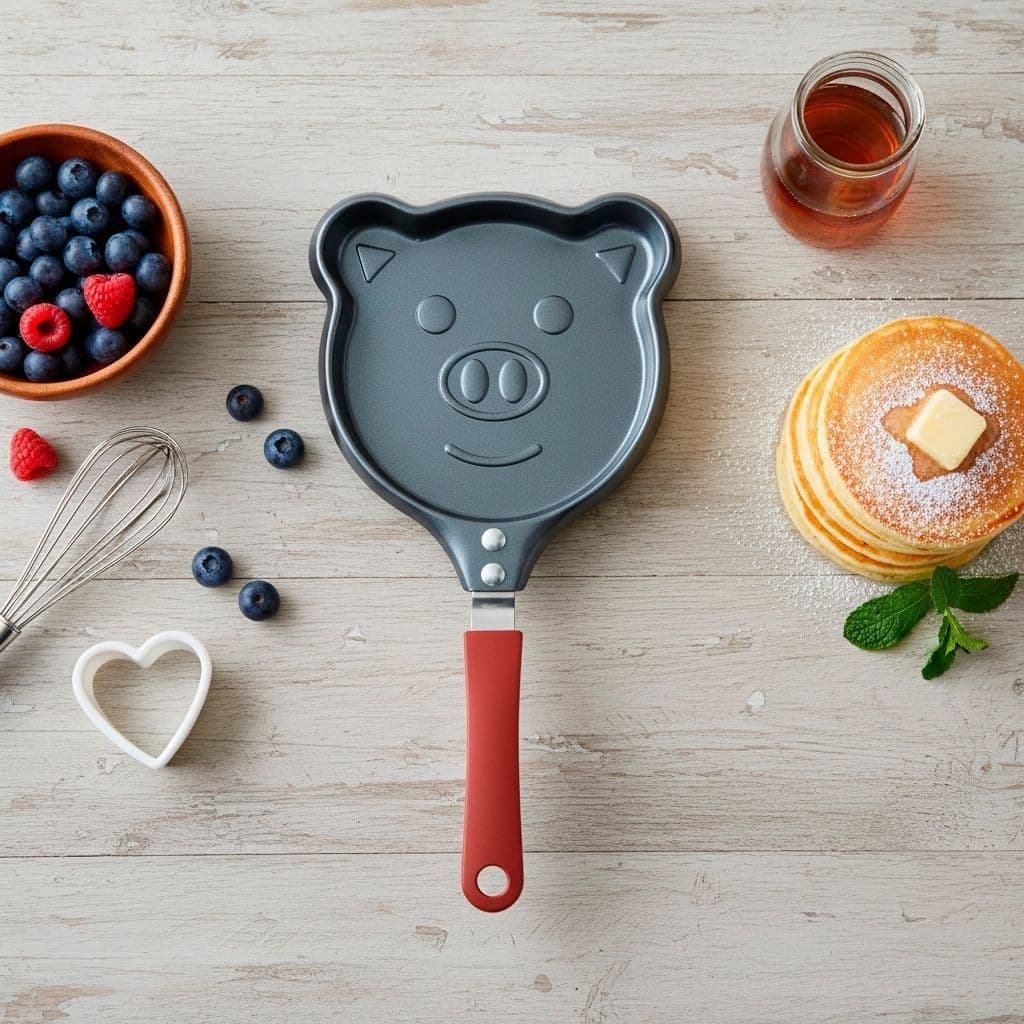 Allmini - Frigideira de Ferro com Forma de Porquinho