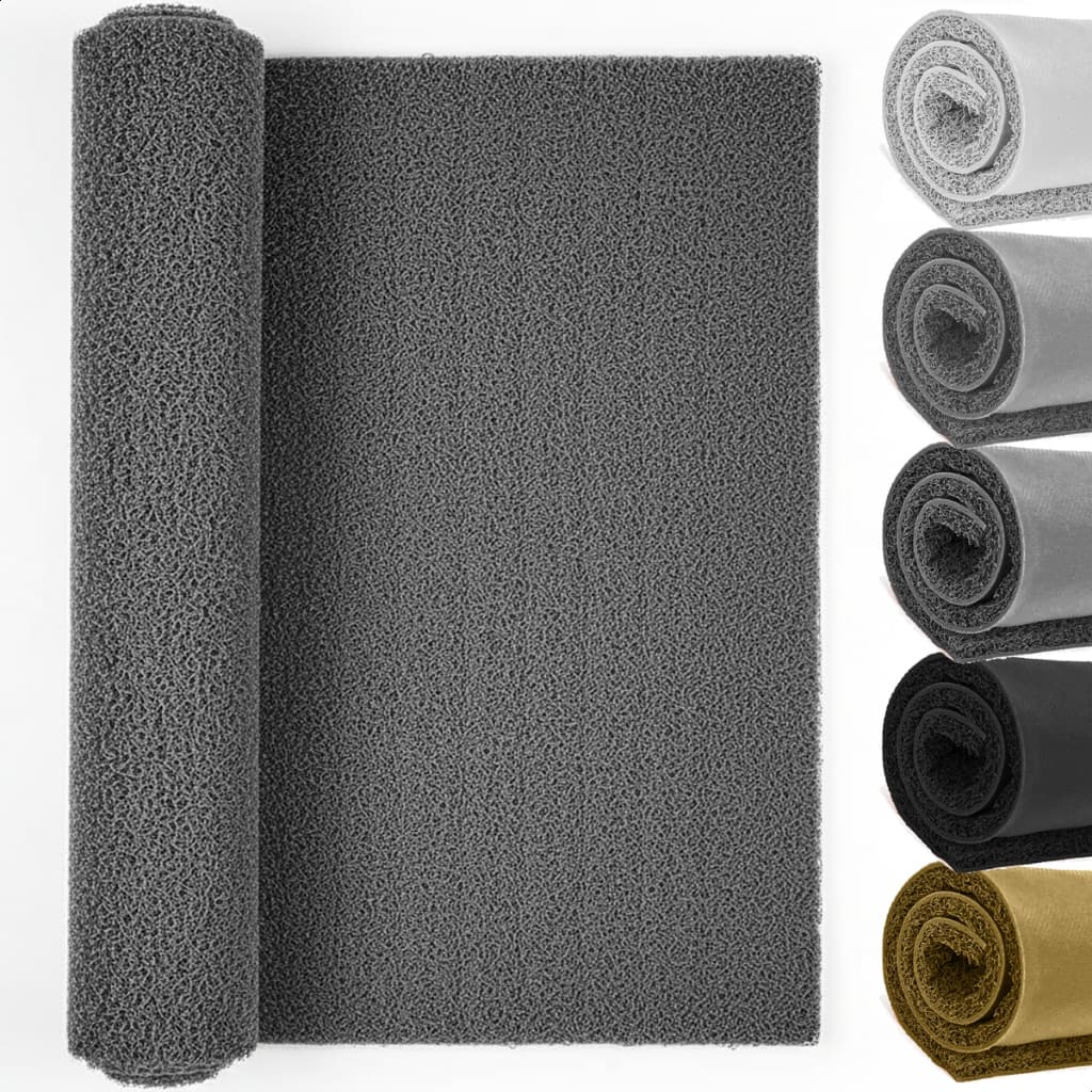 Capacho 1,0m x 1,2m Tapete Rolo Cinza Loja Empresa Decoração Casa Porta Entrada Escritório Home