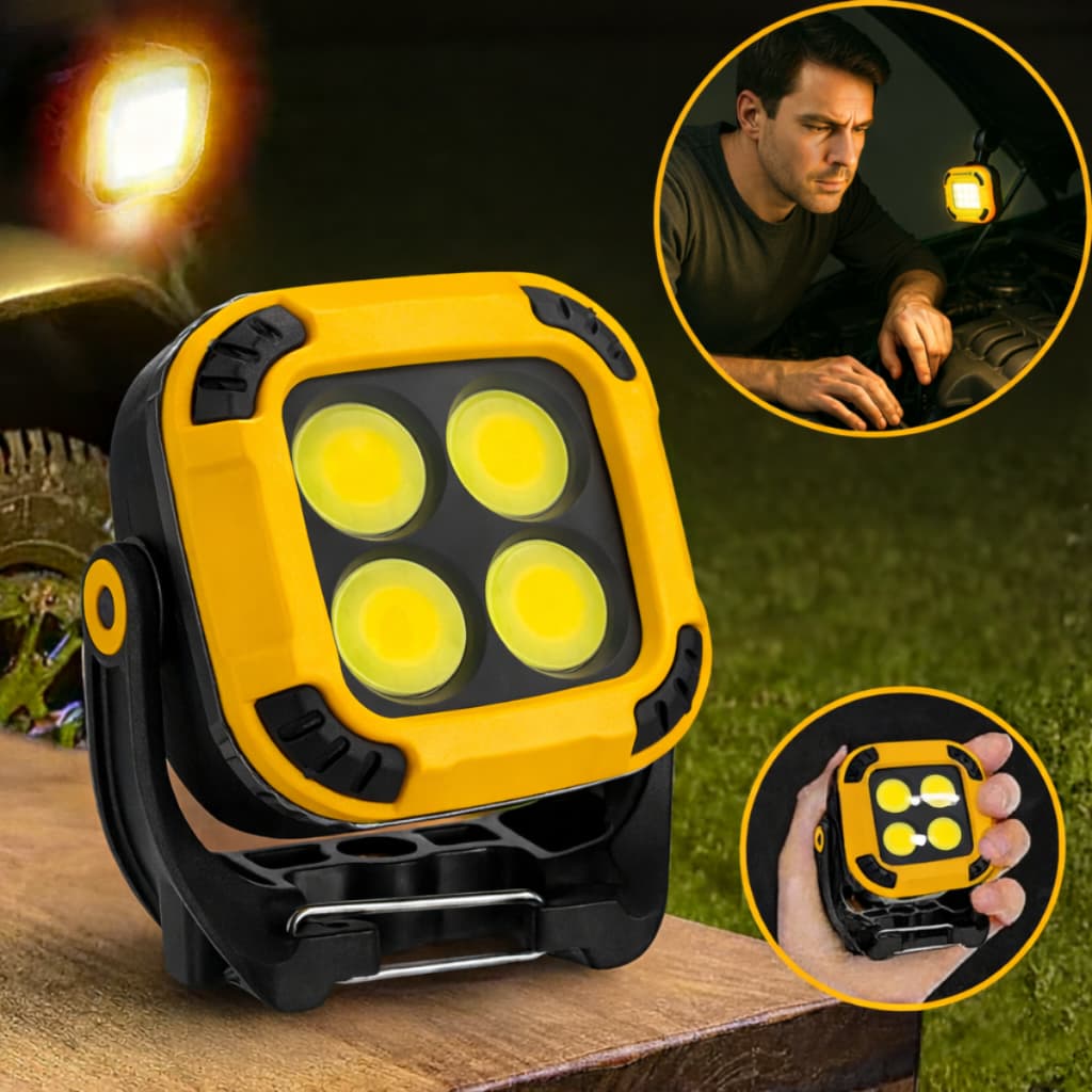 lanterna trabalho Refletor Potente lampião led Recarregável USB  Camping Acampamento Barraca Pescaria Lamparina