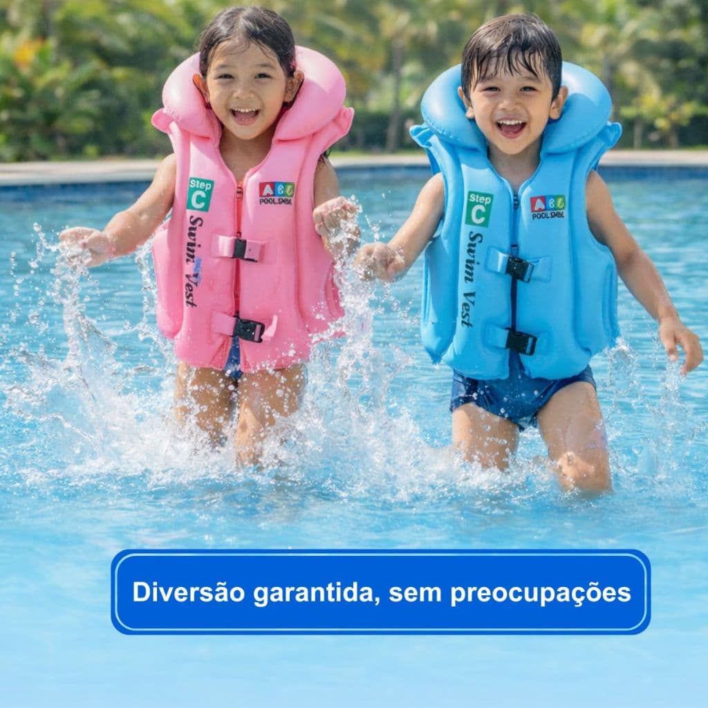 Boia Infantil Colete Salva Vidas Colete Inflavel Colete Flutuante Natação Piscina Praia Rios Lagos