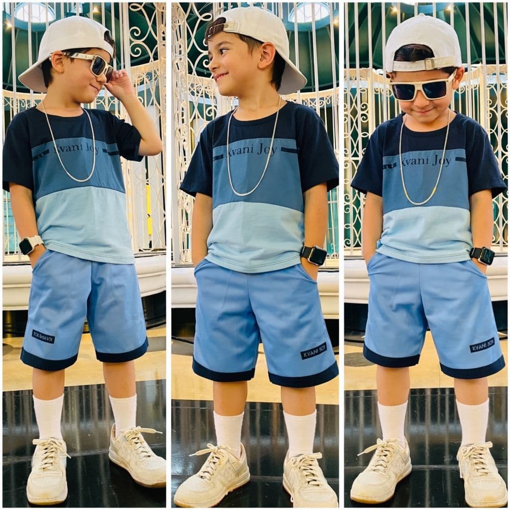 Conjunto Infantil Menino Verão – Camiseta + Bermuda Confortável | 1 a 12 Anos