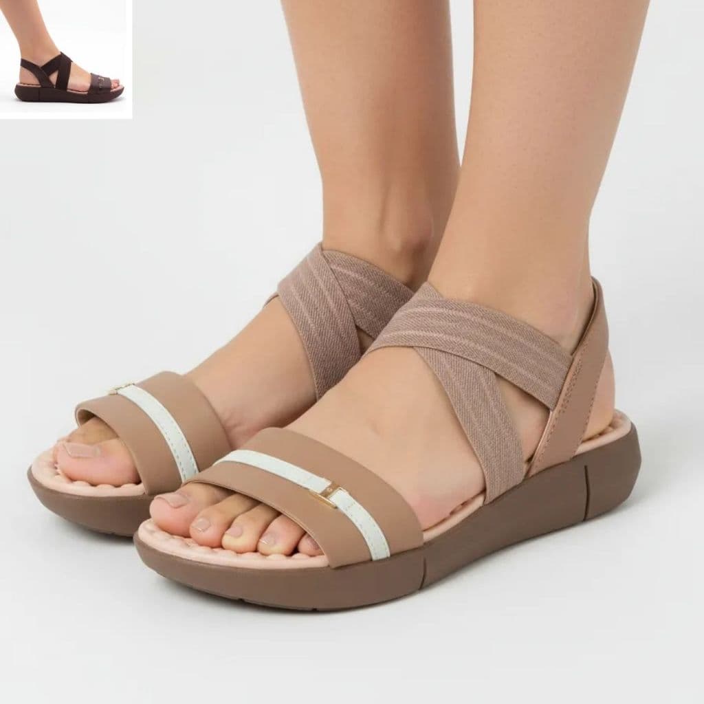 Sandalia Ortopédica Feminina Modare Original Confortável Para Esporão e Fascite