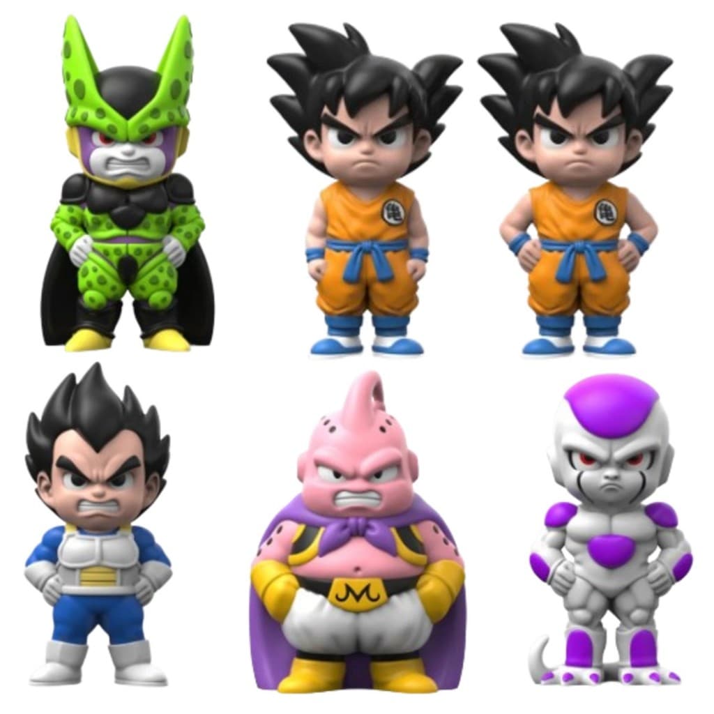 Bonecos estilo Dragon Ball Mini Action Figure Goku Vegeta Freeza Colecionáveis