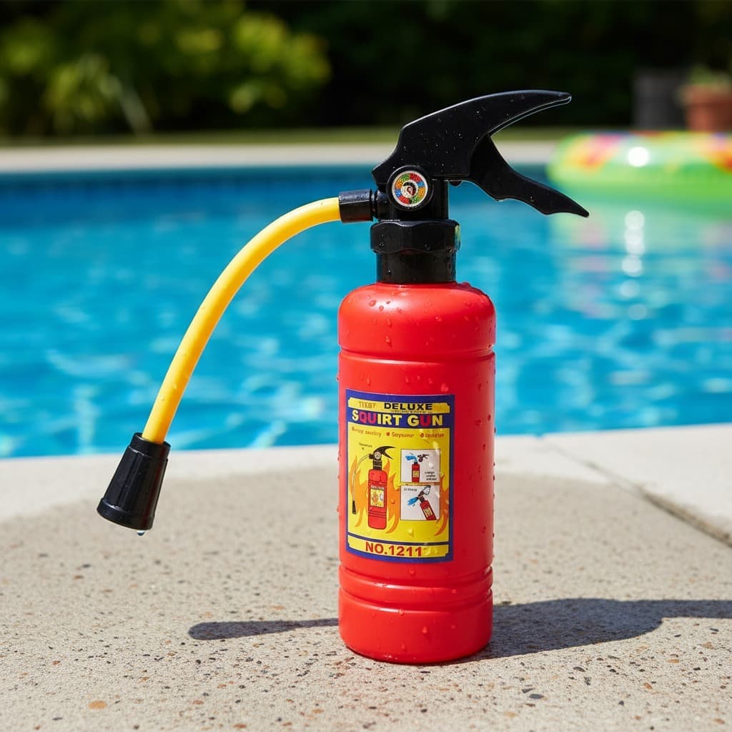 Mini Extintor De Incêndio Brinquedo Lança Água