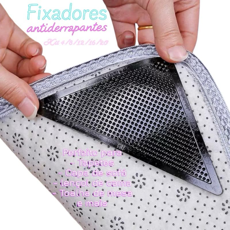 Fixadores Antiderrapantes para Tapetes e Sofá – Não Desliza, Lavável e Reutilizável