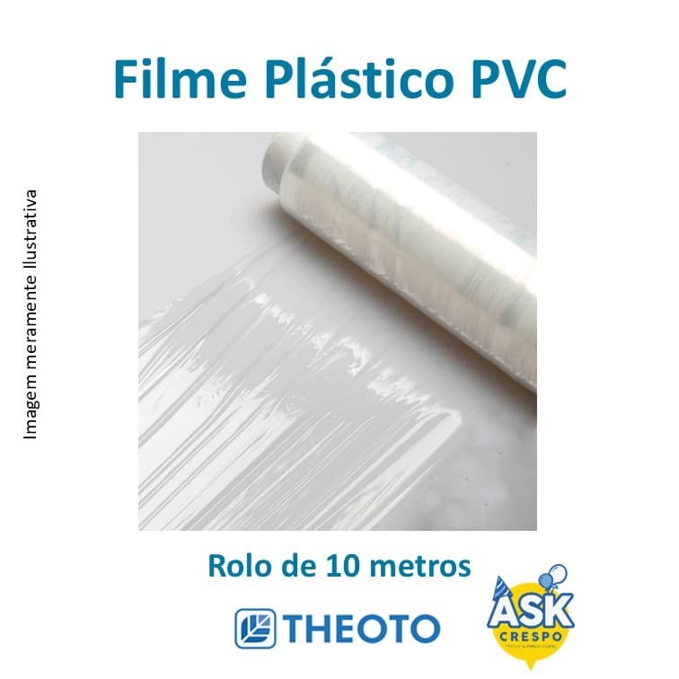 Filme Plástico de PVC 28cm Easy Pack Theoto - 1 Rolo com 10 metros