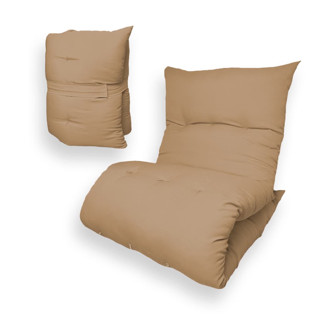 Almofada Futon Dobrável 170x60x9cm Colchonete Multiuso Visita Sofá Meditação
