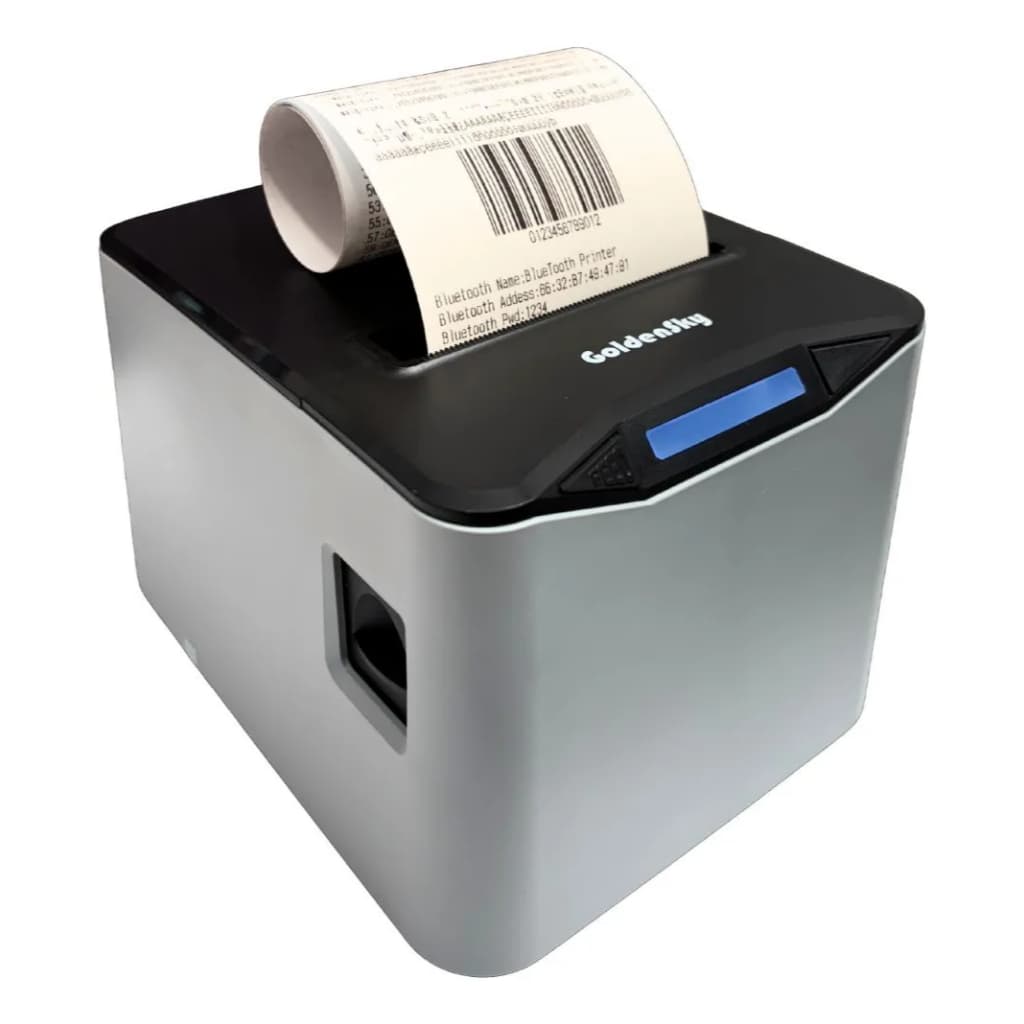 Impressora Térmica Goldensky Não fiscal 80mm Usb Bluetooth para Recibo Android Ios Windows Linux