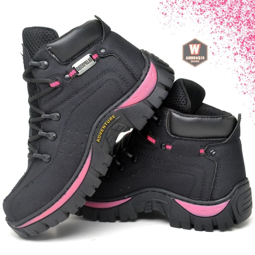 Coturno Feminino Bota Adventure Trilha Solado Borracha Colado e Costurado