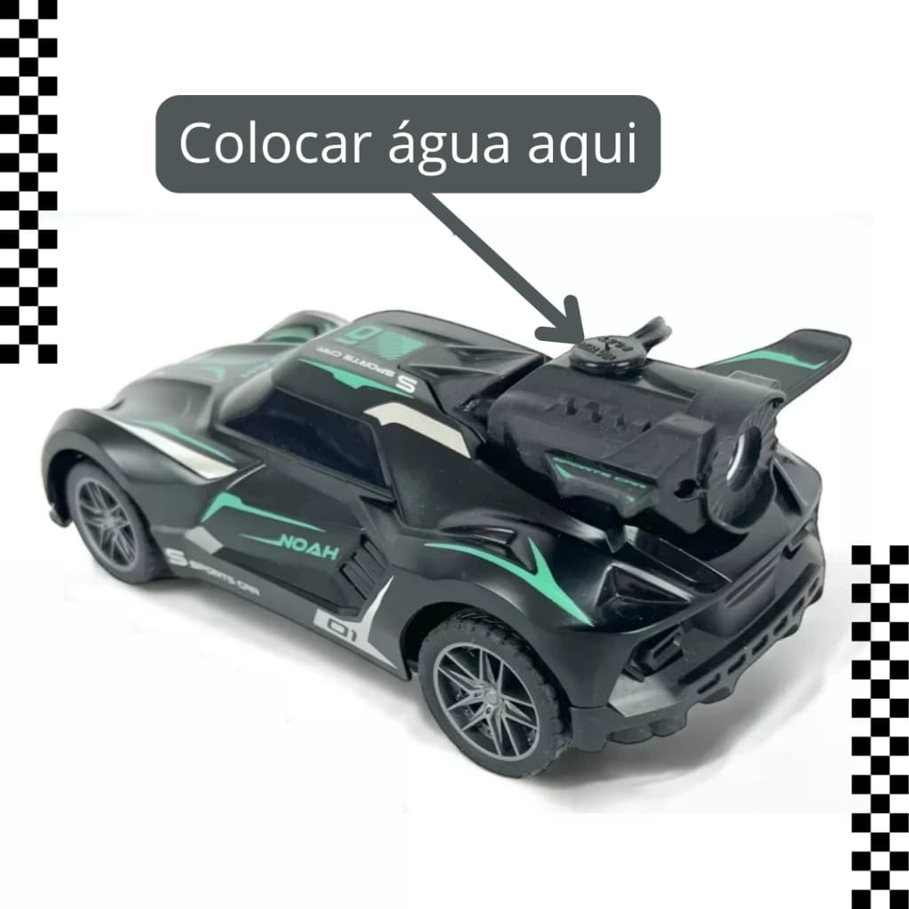 Carrinho Controle Remoto Solta Fumaça Super Turbo