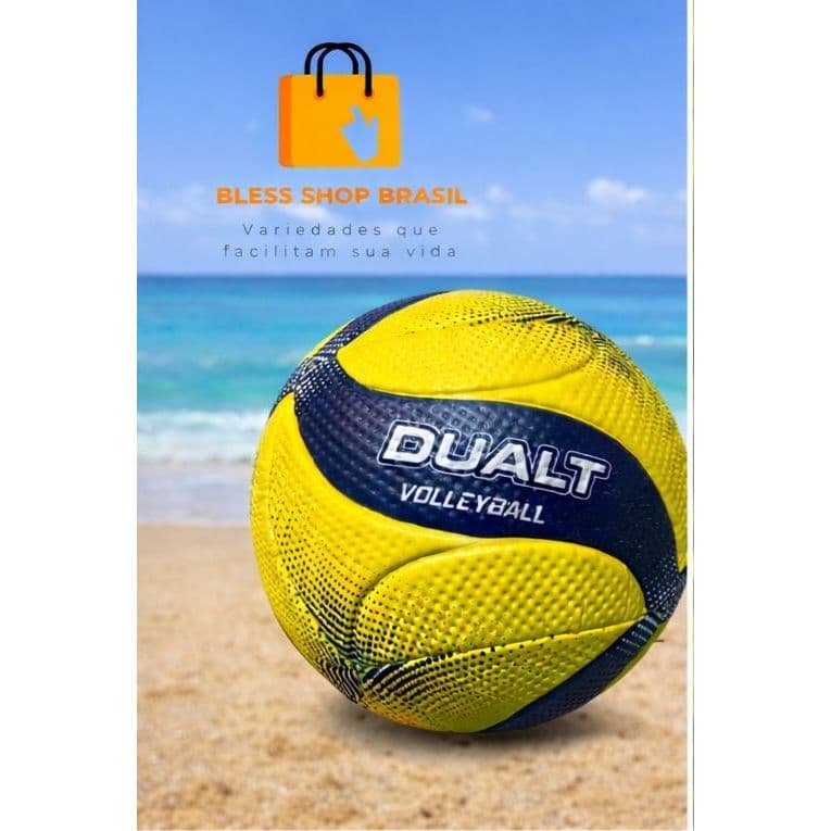 Bola De Vôlei Quadra Praia Dualt + Bomba De Encher Bola