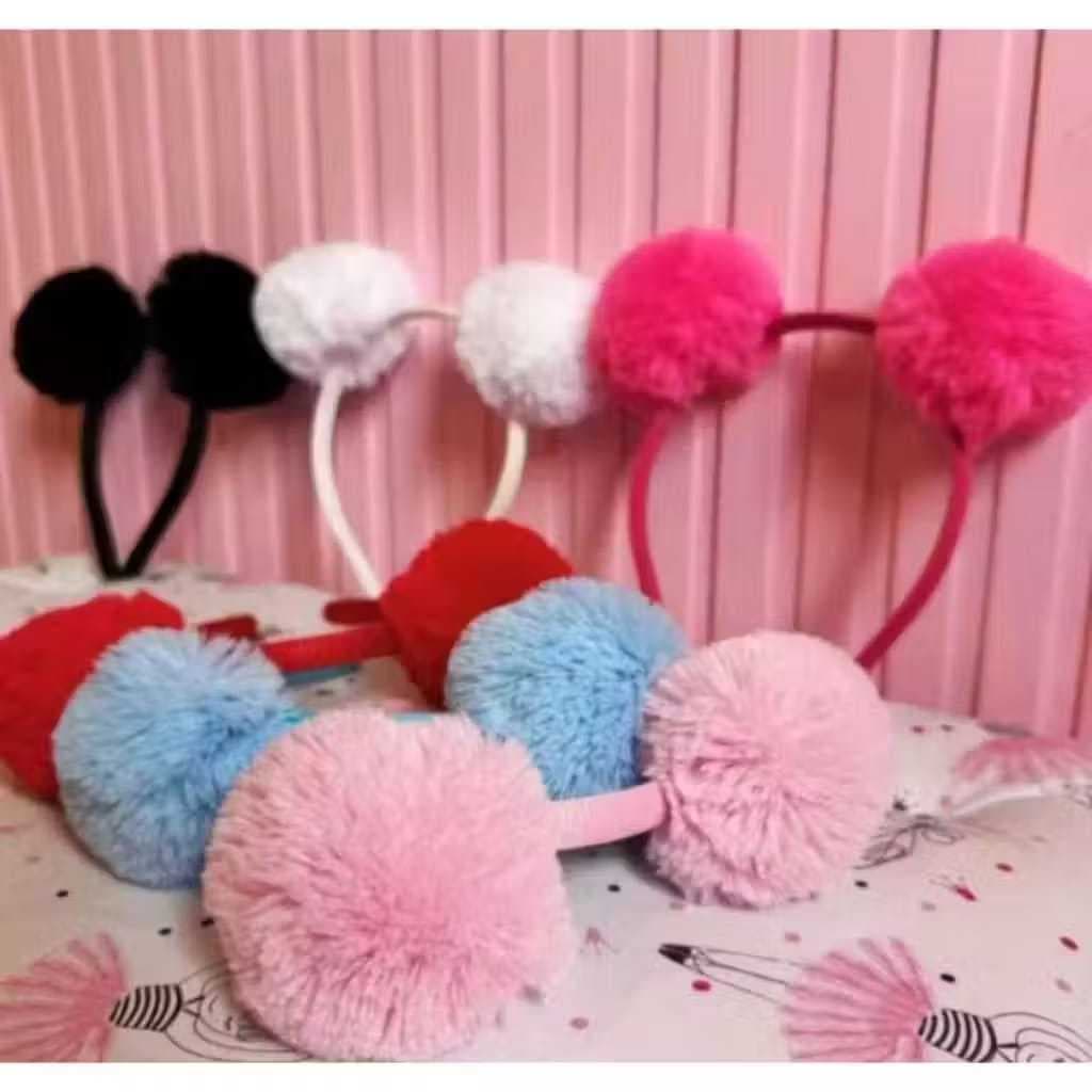 Tiara Infantil com Pompom – Arquinho para Cabelo Maria Clara, Acessório Delicado e Confortável