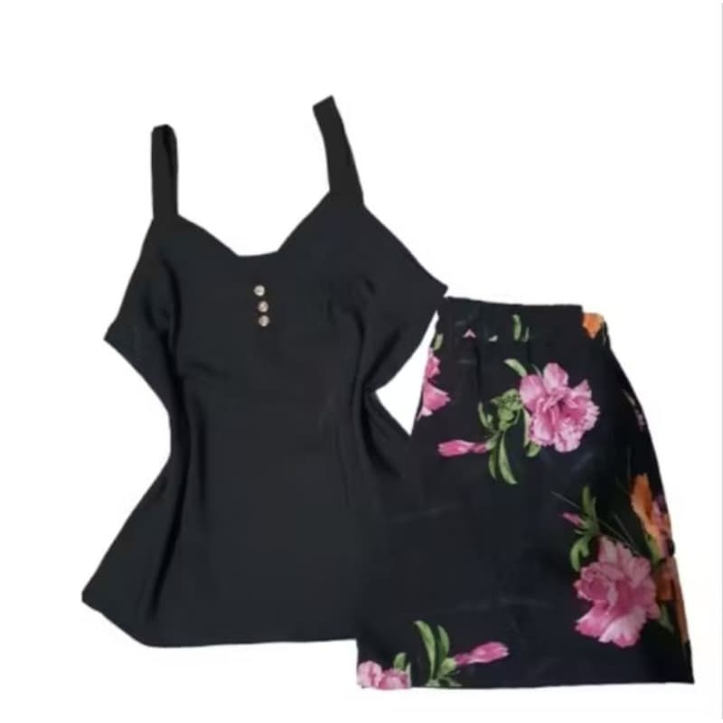 Conjunto feminino shorts e blusinha moda verão básico