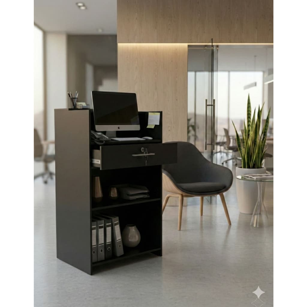 Balcão Caixa para Loja e Comércio com Gaveta de Segurança e Divisórias