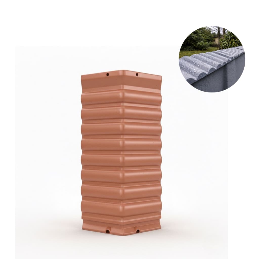 Kit 15 Capas Muro de Plástico Rufo Pingadeira Resistente 5 Metros Linear Proteção Fácil Aplicação