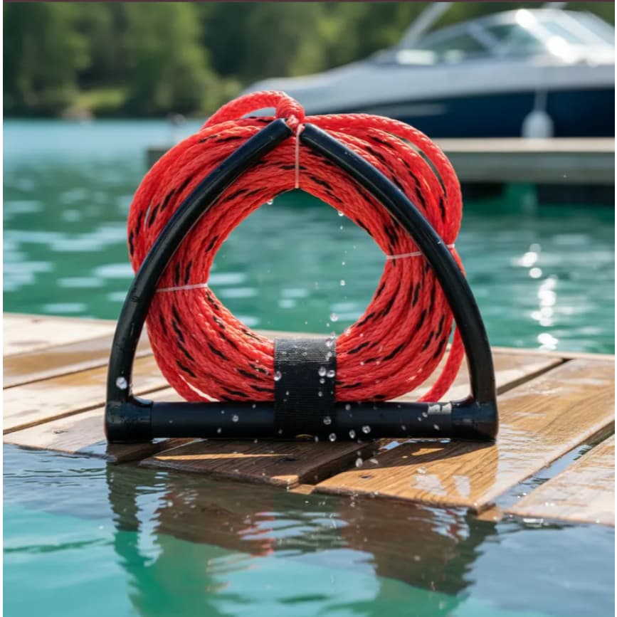 Cabo Corda Manete Reboque Bóia Jet Lancha Ski Wakeboard