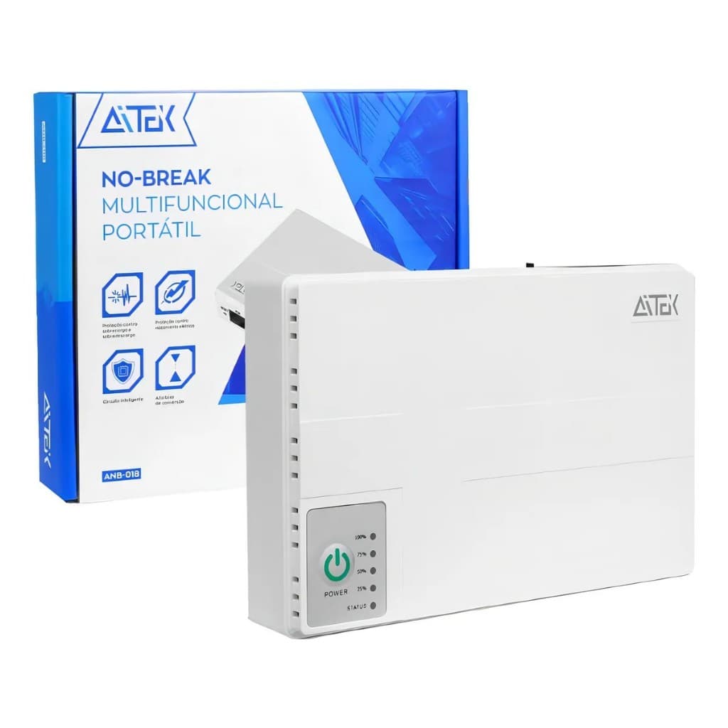 NOBREAK 18W MULTIFUNCIONAL PORTÁTIL ROTEADORES MODEMS CÂMERAS TELEFONES DISPOSITIVOS USB SOBRECARGA