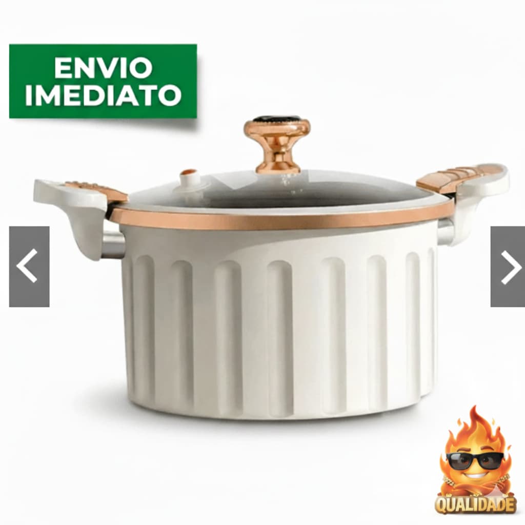 Panela Caçarola de Cerâmica – Cozimento Rápido, Fácil Limpeza, Compatível com Indução