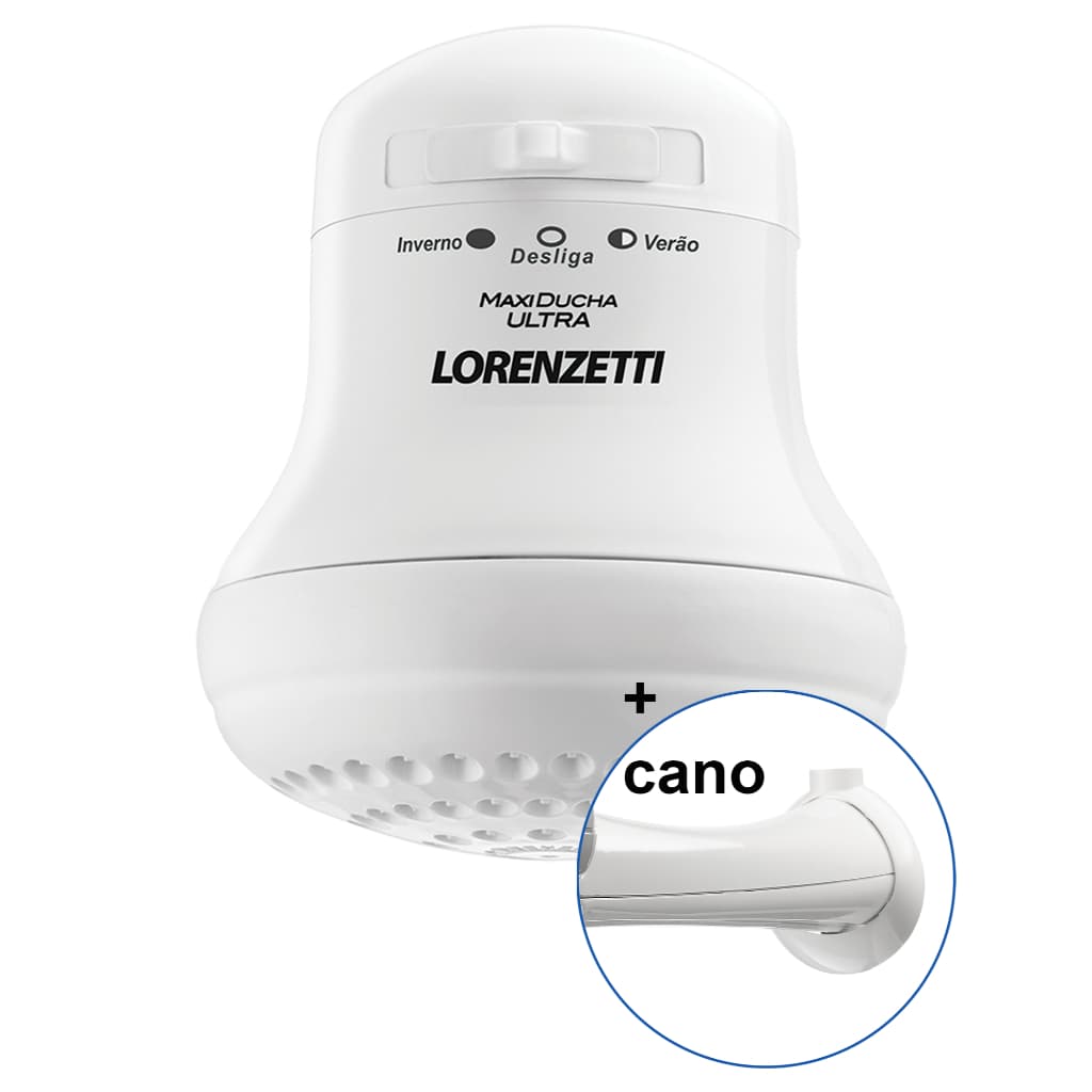 Maxi Ducha Ultra + Cano Lorenzetti 3200W 4600W 5500W 127V ou 220V