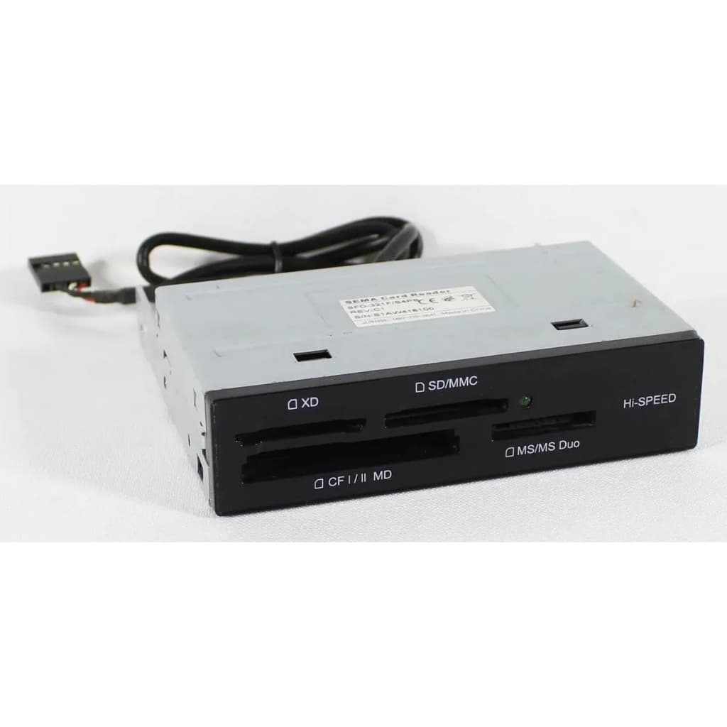 Leitor de Cartão de Memoria PC - Universal 3.5 Pol - SD, MMC, XD, Micro SD