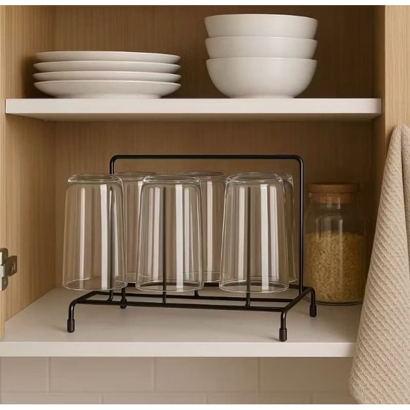 Suporte Escorredor de Copos Resistente e Funcional 6 Copos