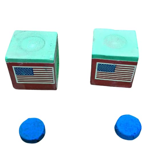 Kit 2 Gizes e 2 Solas  Master ou Triangle Original Varias cores Para uso em ponteiras profissionais Sinuca e bilhar