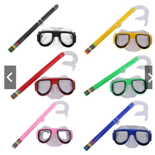 Kit Mergulho Snorkel Óculos Máscara Piscina Praia Banho Natação Infantil  4.7