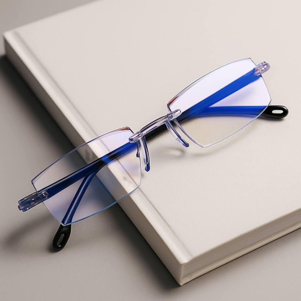 Óculos de grau correção presbiopia e hipermetropia Perto eeito anti luz azul e descanso de vista