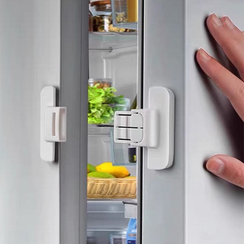 Trava de Segurança Infantil Multiuso Adesiva Fechadura para Geladeira  Portas Armário Gaveta 3M