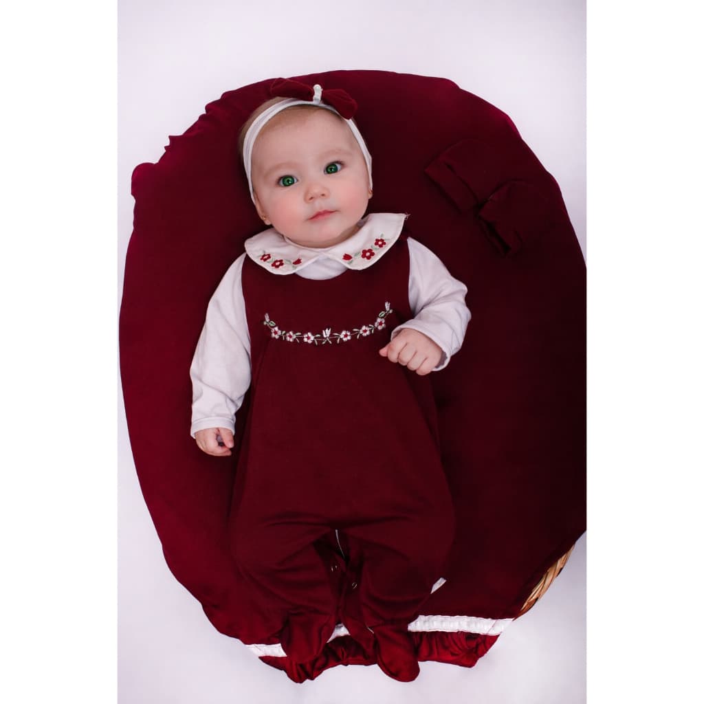 Saída Maternidade Menina Bela 05 peças Roupas de Bebê