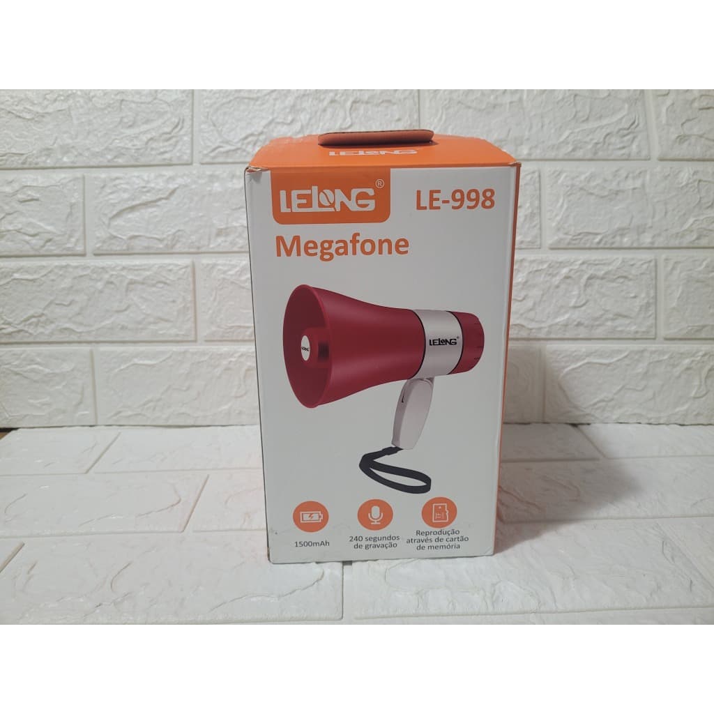 Megafone vermelho LELONG usado ótimo estado