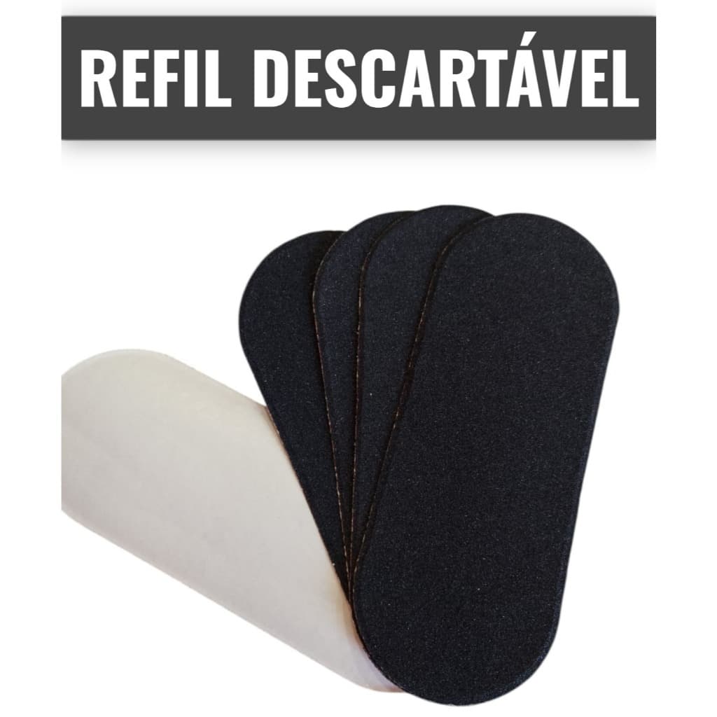 Refil Lixa Pedicure Descartável p/ os Pés PRETO - 50 Unidades