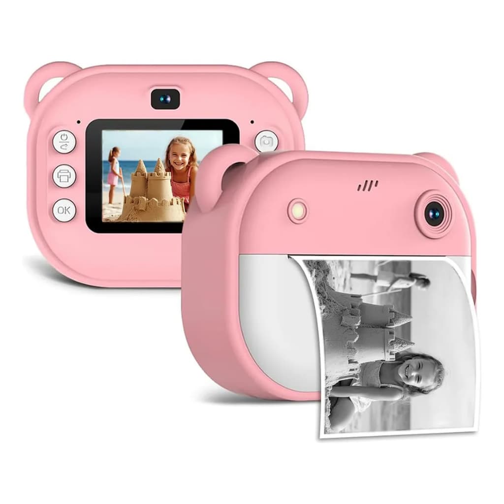 Câmera Instantânea - Impressão Digital Infantil Rosa