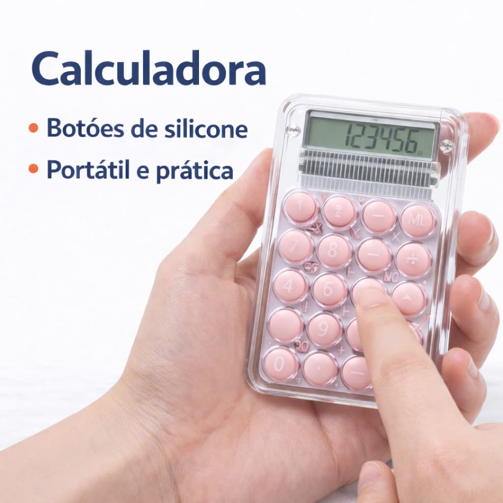 Calculadora Pequena de Bolso Escola Faculdade