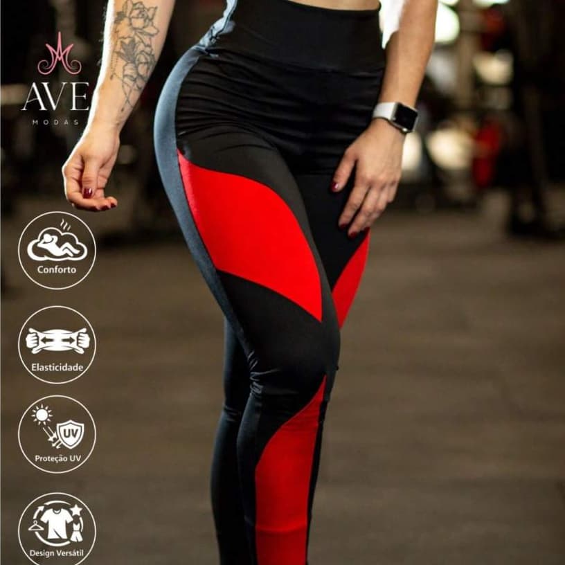 Legging X Suplex Cintura Alta Zero Transparência Feminina Academia Diversos Tamanhos Fitness Plus Size