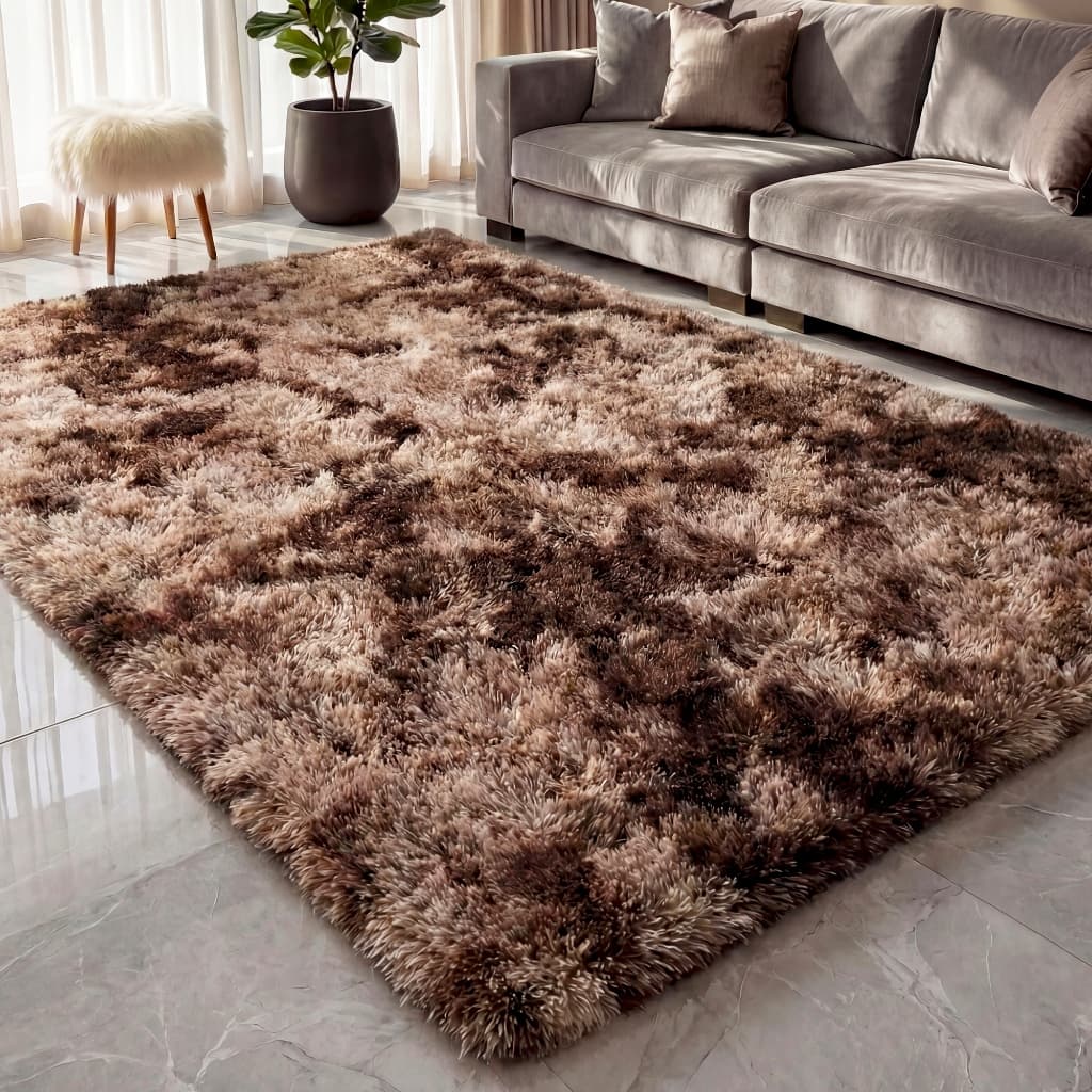 Tapete Sala 1,50 x 1,00 Quarto Peludo Felpudo Cores