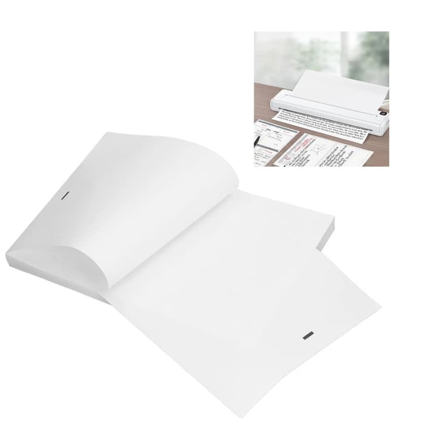 Papel Termico A4 100 Folhas Impressora Termica Bluetooth Trabalho Advogado Processo Lista Arquivo