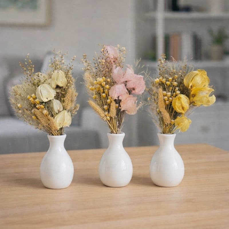 1 Mini Buquê bougaville  flores secas desidratada arranjo decoração ambientes presente