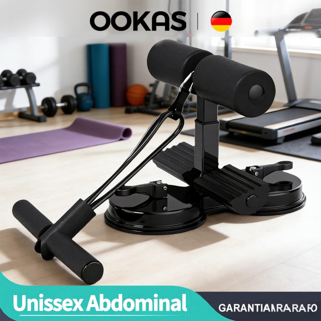 OOKAS Unissex Abdominal Abdominais Academia Aparelho Abdominal Com Fixação Por Ventosa Treino