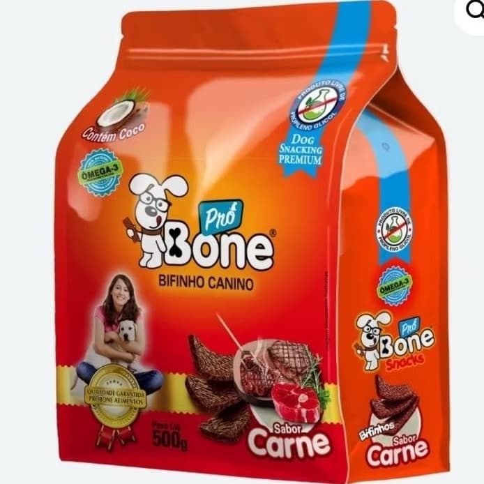 Bifinho Pró Bone Cães Carne Refil 2kg