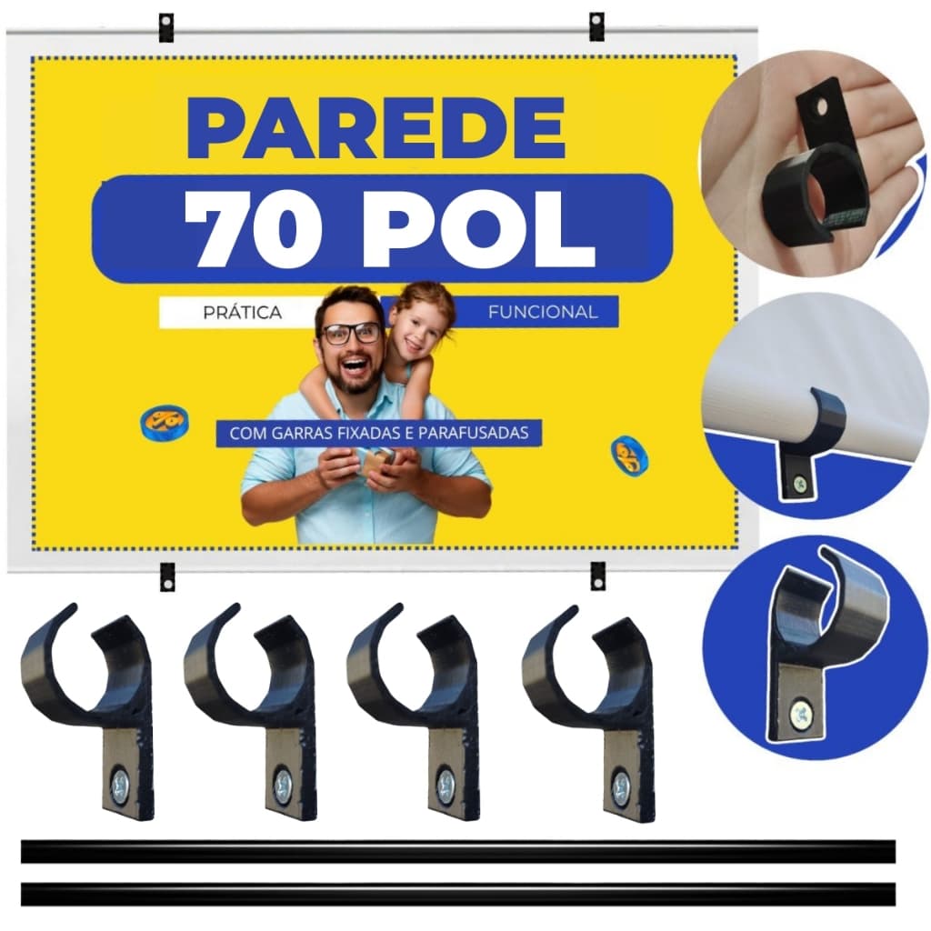 Tela de Projeção para Parede Dobrável Ideal para Projetor e Datashow com Imagem Nítida Full HD 4K Matte White