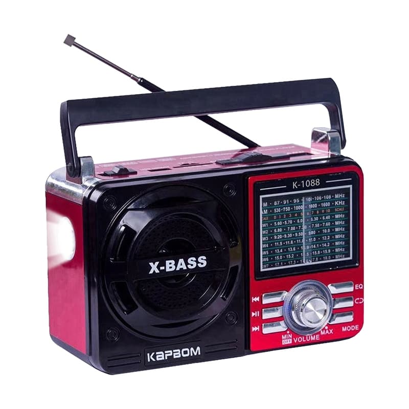 Rádio Retrô Vintage Portátil com Bluetooth A Pilha e Tomada AM/FM/SW