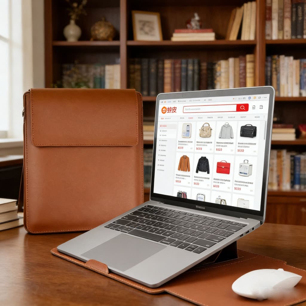 com Suporte para Escritório e Estudo-OK004 Bolsa Multiuso para Laptop Macbook Air M2 Capa de Couro PU 13 a 16 Polegadas