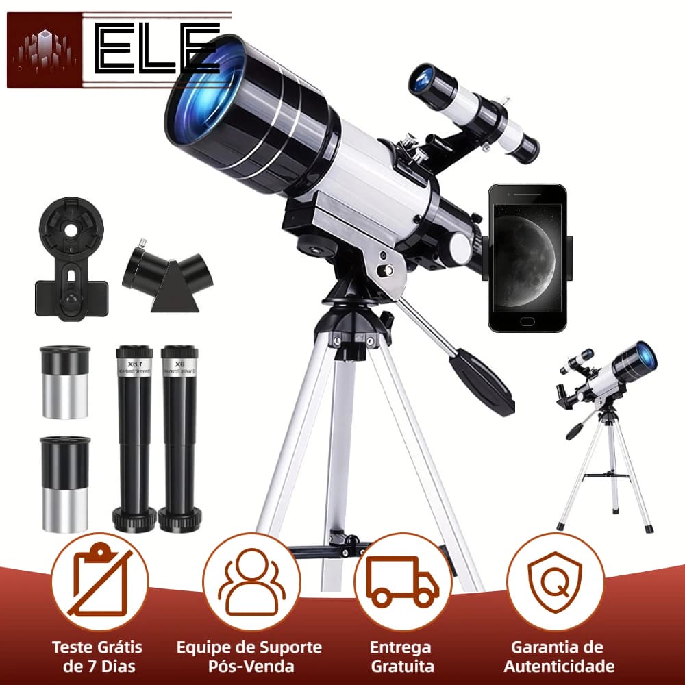 Telescopio astronomico profissional Tripé Ajustável 300mm telescope Astronomica Profissional Telescó