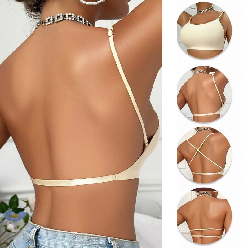 KIT2 Sutiã sexy multifuncional — várias maneiras de usarcom costas descobertas ajustáveis modelo push-up 9283