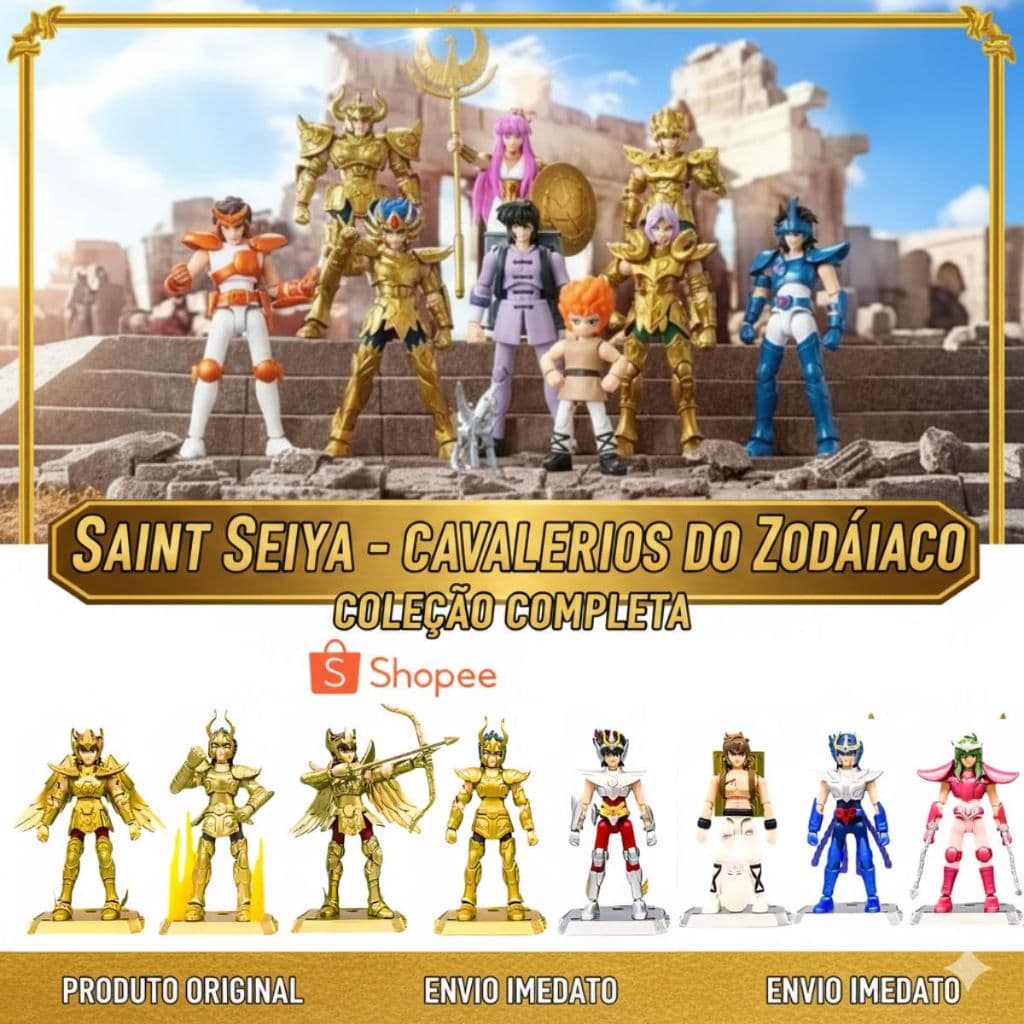 Boneco Cavaleiros do Zodíaco Colecionáveis Blocos de Montagem 2026 Saint Seiya