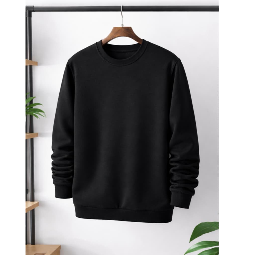 Blusa de Frio Moletom Gola Redonda Masculino