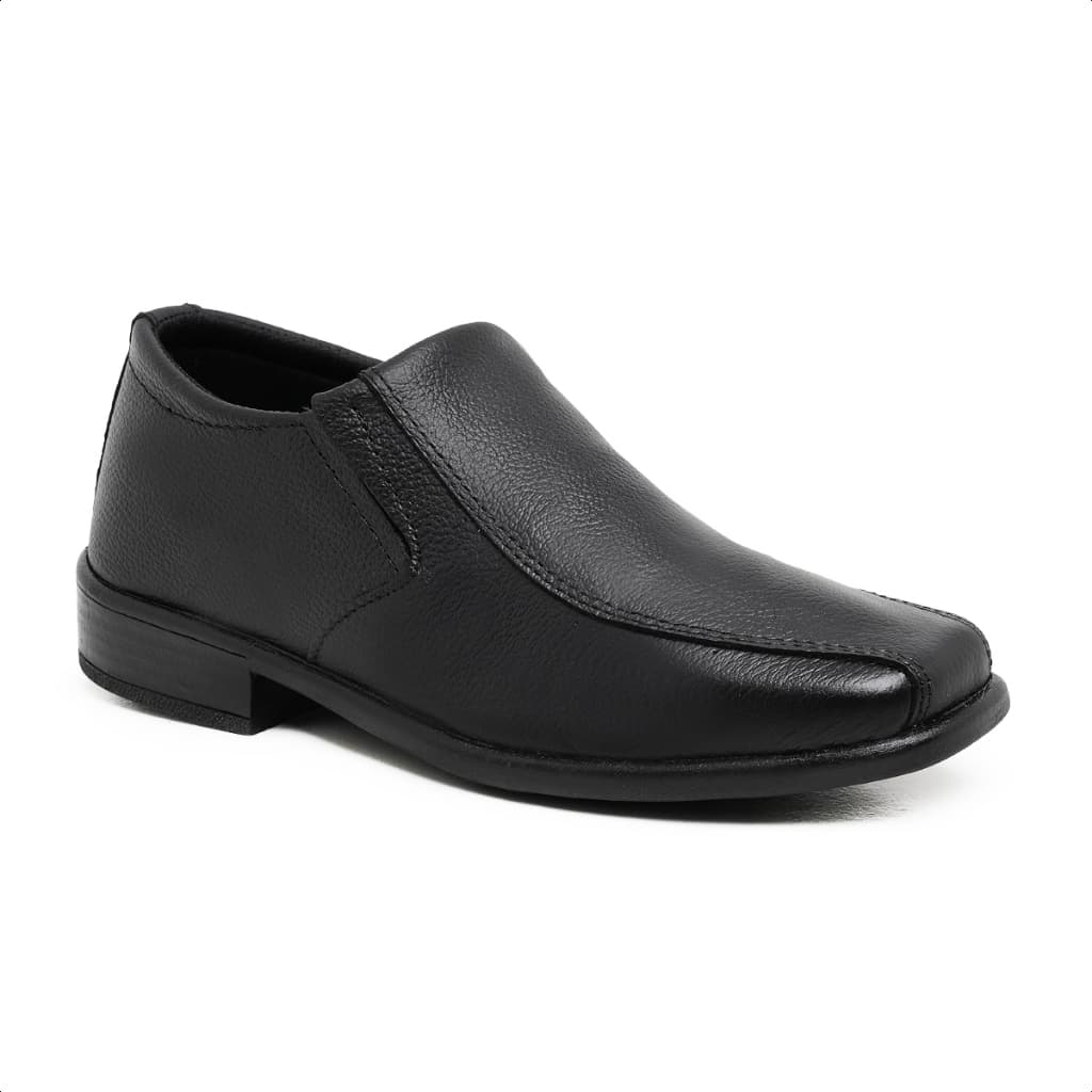 Sapato Social Infantil Menino Liso Moderno Casual Costurado