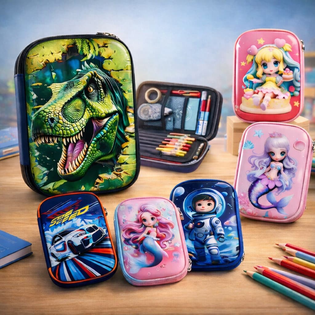 Estojo 3D Infantil Escolar